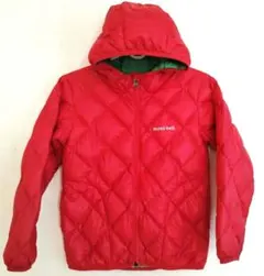 mont-bell 2WAY赤 キルティング ダウンコート　リバーシブル緑