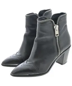 DIESEL D-EARLHI ZIP サイドジップ ヒール レザー ブーツのサムネイル