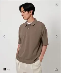 BEAUTY&YOUTHドライタッチ スムース ジャージー ポロシャツのサムネイル