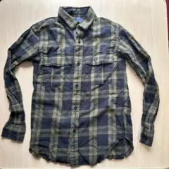 FRED PERRY チェック柄長袖シャツ XS