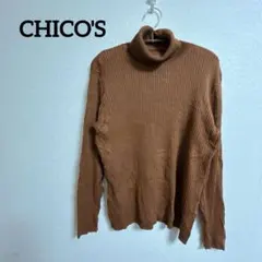 CHICO'S タートルネック セーター　ブラウン