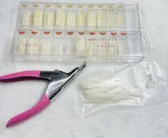 二级検定用チップまとめ売り 練習用・検定用チップ、チップカッター　ネイル検定用品のサムネイル