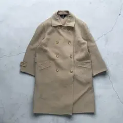 【美品】VINTAGE ダブル チェスターコート キャメル M ロングコートのサムネイル