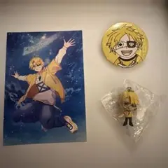 カラフルピーチ　たっつん フィギュア、缶バッチ、ブロマイドの三点セット
