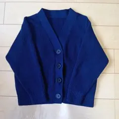 MUJI カーディガン ネイビー 110cm