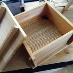 角せいろ浅型 10枚　おまけ「葦簀よしず」すだれ10枚 (引取り限定） 角せいろ浅型 10枚おまけ「葦簀よしず」すだれ10枚 (引取り限定）