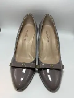 JILLSTUART shoe エナメルパンプス リボン グレージュのサムネイル