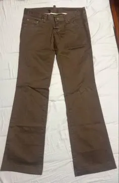 DSQUARED2 ブラウン フレアチノパンツ 42サイズ