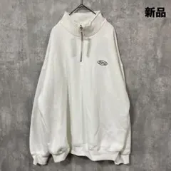 【新品タグ付き】WEGO ウィゴー　ワンポイントハーフジッププルオーバー　L