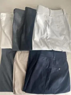 UNIQLO ユニクロ タックワイドパンツ　まとめ売り(7本)