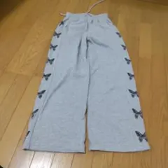 dazy 蝶プリント グレー ジョガーパンツ レディーススウェット