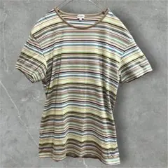 値下⭐︎ポールスミス Paul Smith マルチストライプ Tシャツ Lのサムネイル