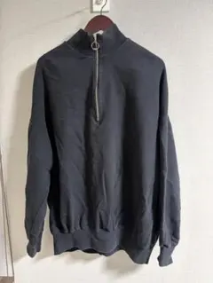 HARE ハーフジップ スウェット 黒 M メンズ トレーナー ハイネック