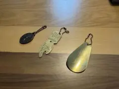 schott キーホルダー　3点　真鍮　ゴールド