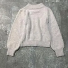 シャギーニット セーター ピンクベージュ MAJESTIC LEGON ふわふわ