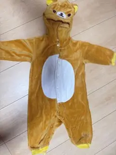 リラックマ オーバーオール ロンパース80