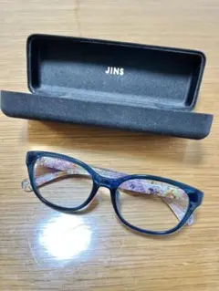 【ほぼ未使用】JINS メガネ 度あり ディープグリーンのサムネイル