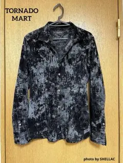 TORNADO MART フロッキー加工 シャドークロコ ドレスシャツ