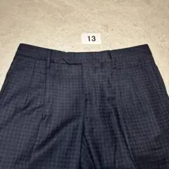 13 極美品　秋冬　ジェルマーノ　germano スラックス　ネイビー　46