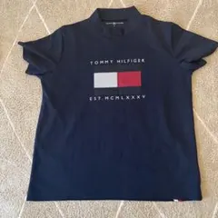 TOMMY HILFIGER GOLF モックネックシャツ ネイビー LLのサムネイル