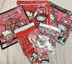 【サンリオコラボ】ワンピース ハローキティ 巾着 ハンカチ 限定品