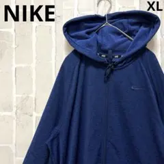 ナイキ ジップパーカー スウェット DRI-FIT XL 刺繍ロゴ スウッシュ