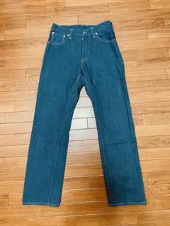 グラフゼロ　13ozスリムストレートジーンズ　Green　Indigo