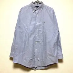ラルフローレン オックスフォード シャツ XL ポニー 刺繍 ロゴ 青 ブルー