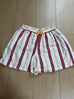 赤と黄色のストライプ 半ズボン Lサイズ
