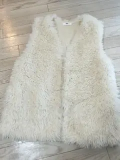 WEGO アイボリー ファーベスト フリーサイズ