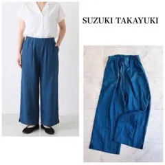 suzuki takayuki リネンワイドラップドパンツ - メルカリ