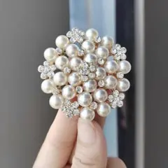 ブローチ パール コサージュ フォーマル 卒業式 卒園式 入学式 おしゃれ