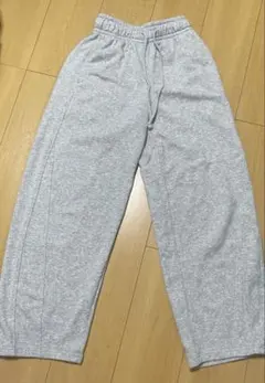 GU スウェットバレルレッグパンツ