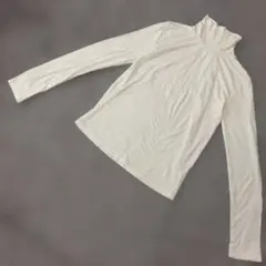 b2974 OPAQUE.CLIP【M】ハイネックカットソー ホワイト