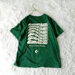 コンバースCONVERSE ロゴTシャツ Mグリーンユニセックス