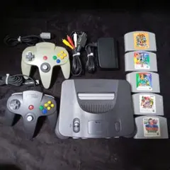 ニンテンドー64 本体 ソフト5本付き - メルカリ