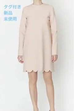 YOKO CHAN / Back Pearl Hem Scallop Dressのサムネイル