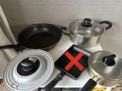 フライパン鍋６点(蓋３つ)セットのサムネイル