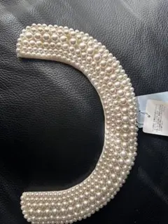 未使用　タルティーヌエショコラ　つけ襟　パール　最終価格