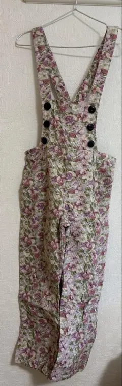フラワープリント オーバーオール