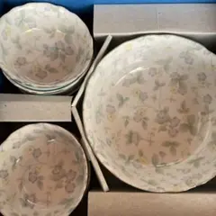 値下げ中！かれんパーティーセット　花柄ボウルセット 7個セット