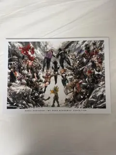 額装高精細デジタルカラー キービジュアル「ヒーローVS敵(ヴィラン