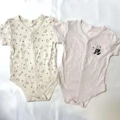ベビー ロンパース パンダ柄セット 70サイズ