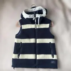 ヘリーハンセン　フリースベスト　WM ネイビーとアイボリー