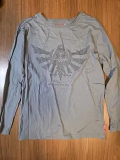 任天堂 ゼルダの伝説 Tシャツ 長袖 グレー (S)　ロンT