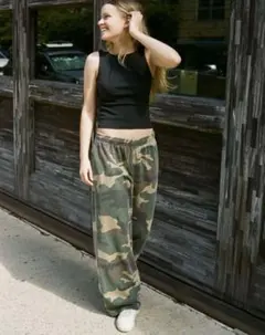 Brandy Melville 迷彩柄 スウェットパンツ カモフラージュ - メルカリ