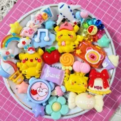 A822-デコパーツまとめ売り　ピカチュウ