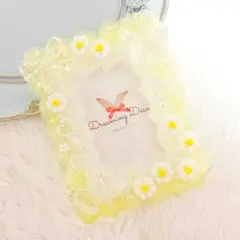 お花畑 ホイップデコ トレカケース 硬質ケース イエロー 黄色 B8 推し活