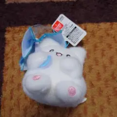 はなまるおばけ　カラフルアンブレラマスコット　水色