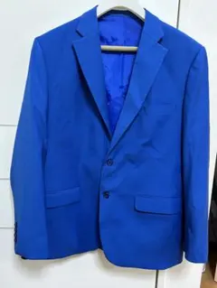 青色 テーラードジャケット